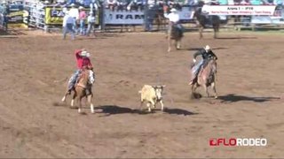 Chance and Rance team roping at International Finals Youth Rodeo 2017