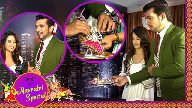 Arjun Bijlani & Alisha Panwar Decorate Devi Maa & Do Aarti | Ishq Mein Marjawan | Navratri Special