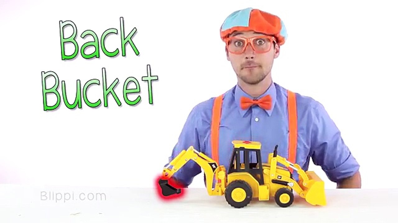 Backhoe for Children | Blippi Toys fun Construction Vehicles