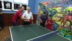 Jeremy Corbyn stops off in Brighton for a spot of Ping Pong