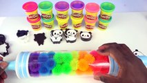 Sparkle Play Doh Panda Molds Kids Fun Video Glitter Playdough