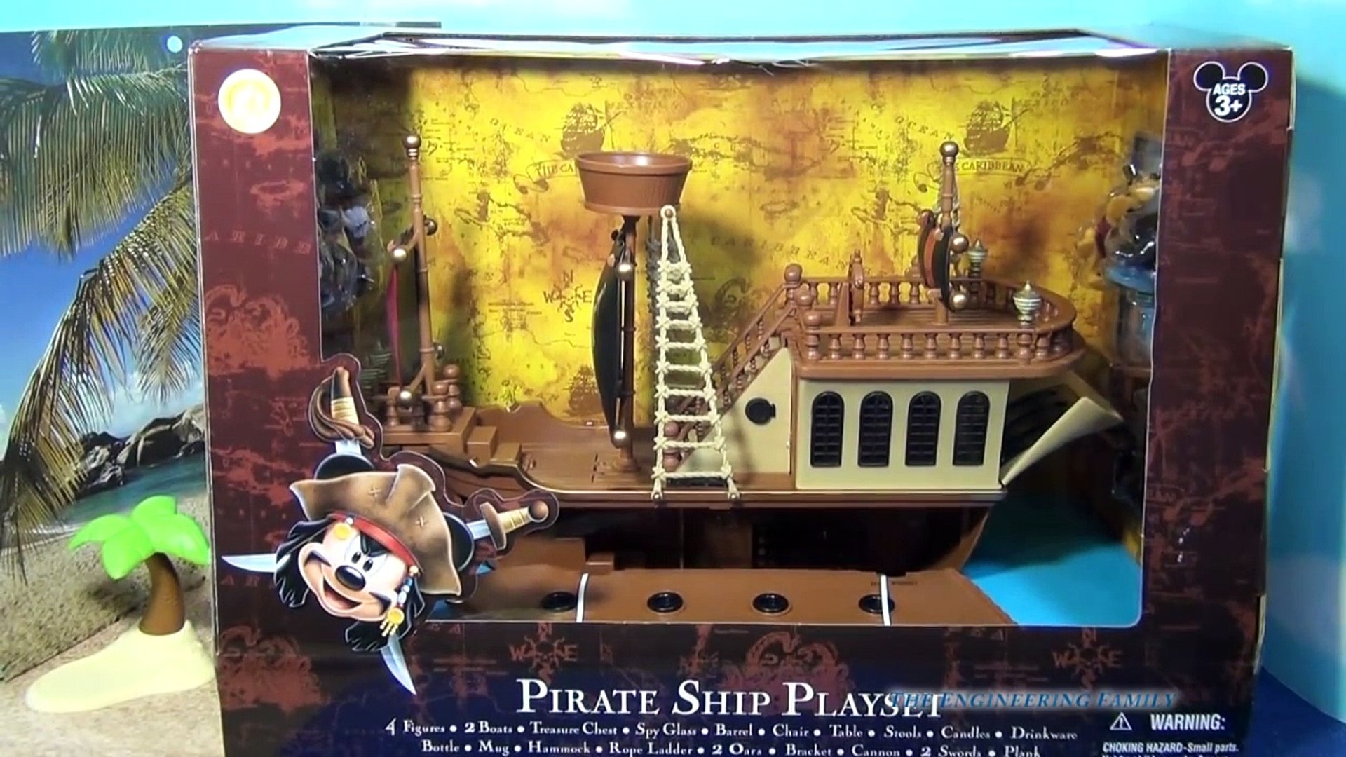 mickey mouse pirates of the caribbean pirate ship playset