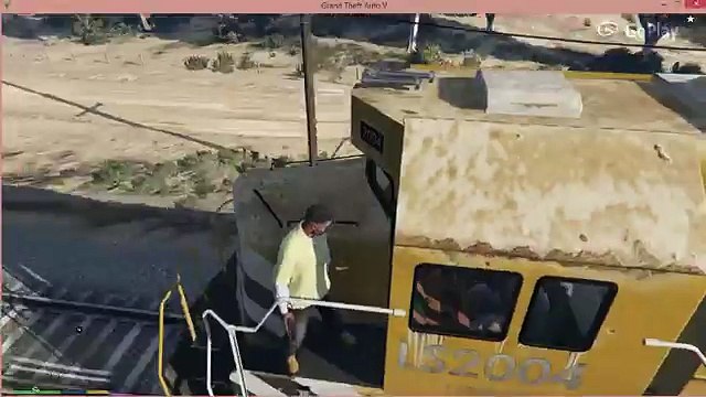 GTA 5- Killing Trains Driver in Train Cabin to Stop Train