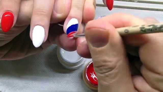 STUNNING Gel polish nail art design with BUTTERFLY on gel extented fingernails! At Home (S