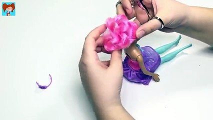 Barbienin Hareketli Bebeğe Dönüşümü Barbie Saç Düzeltme ve Giydirme Oyuncak Yap
