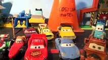 Disney Pixar Cars New Hauler with Lightning McQueen Sally, Sheriff, Doc and more