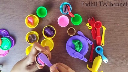 Mainan edukasi anak play doh ice cream set membuat es krim