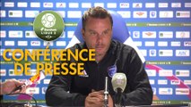 Conférence de presse FBBP 01 - Havre AC (2-1) : Hervé DELLA MAGGIORE (BBP) - Oswald TANCHOT (HAC) - 2017/2018