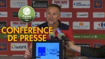 Conférence de presse Gazélec FC Ajaccio - Châteauroux (2-1) : Albert CARTIER (GFCA) - Jean-Luc VASSEUR (LBC) - 2017/2018