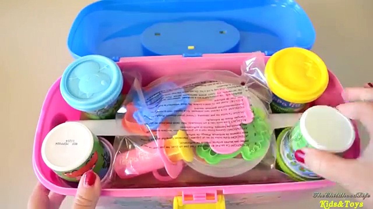 Peppa Pig Picnic Play Dough Activity Case Using PlayDoh Mummy Pig