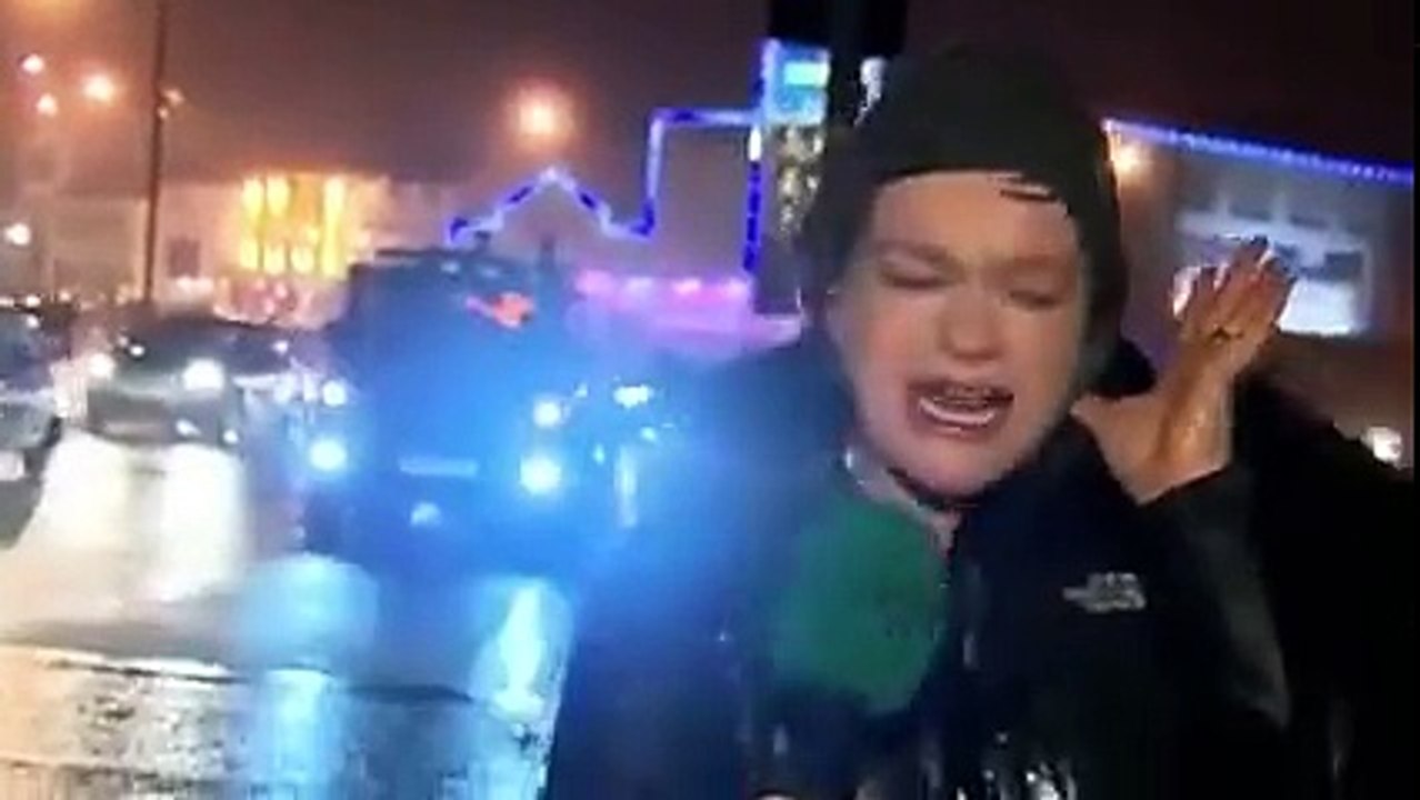 Stop Sign Slams Into An Emotional Reporter