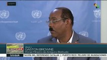 Gaston Browne agradece apoyo de Venezuela tras paso de huracanes
