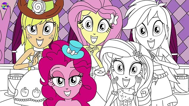My Little Pony Coloring Book - Equestria Girls Delight - MLP Coloring Pages