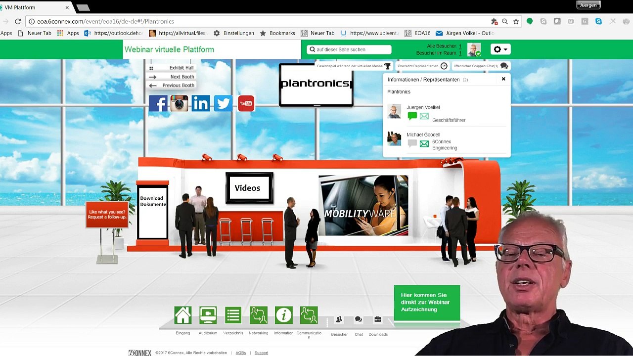 So funktioniert unsere virtuelle online Plattform