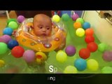 Mainan Anak & Bayi ~ Asyiknya Belajar Renang & Mandi Bola #Baby Spa Swimming & Massage