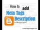 How to add Meta Tags in Blogger
