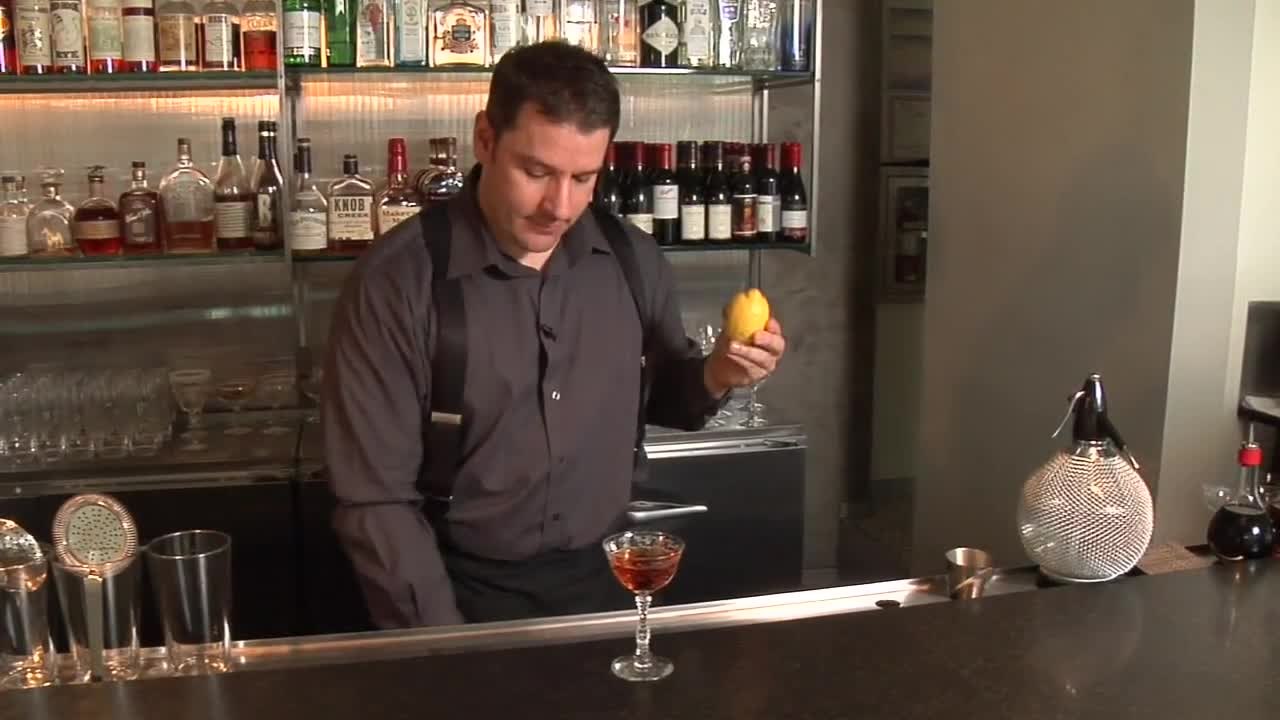 How to Make a Spiral Zest Garnish - Raising the Bar with Jamie Boudreau - Small Screen