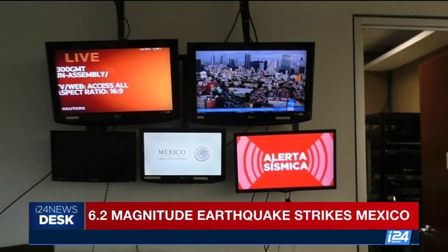 i24NEWS DESK | 6.2 magnitude earthquake strikes Mexico | Saturday, September 23rd 2017