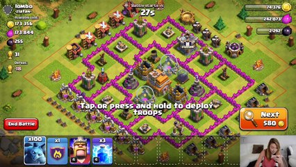 Clash of Clans | ALL MINION 3 STAR RAID | CLASH OF CLANS GIRL GAMEPLAY