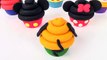 Play Doh Cake and Ice Cream Mickey Mouse Cupcakes Disney Rainbow Learning Diy Castle Toys