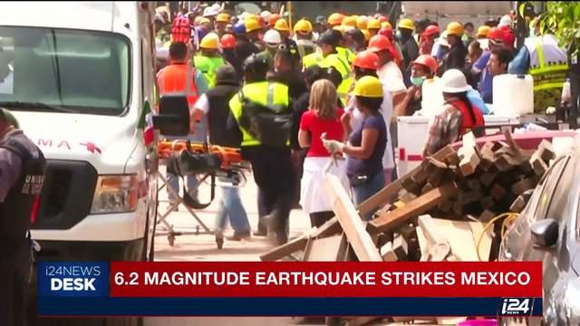 i24NEWS DESK | Death toll rises to 305 in Central Mexico quake | Saturday, September 23rd 2017