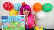 Coloring Peppa Pig & George At The Beach JUMBO Coloring Pad Crayola Crayons | KiMMi THE CLOWN