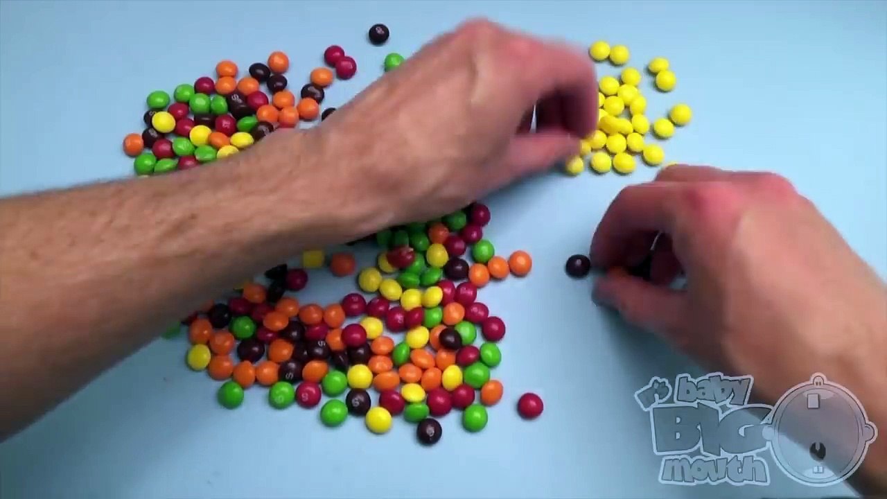 New Learn Colours with Surprise Eggs and a Skittles Rainbow! Part 7