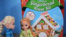 Anna And Elsa Toddlers Make Gingerbread House! - Anna And Elsa Christmas