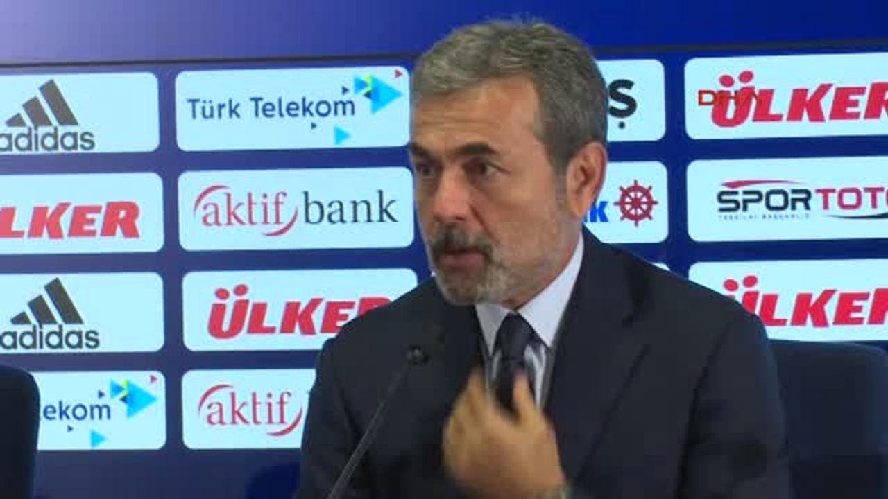 Fenerbahçe Teknik Direktörü Aykut Kocaman'ın Maç Sonu Açıklamaları