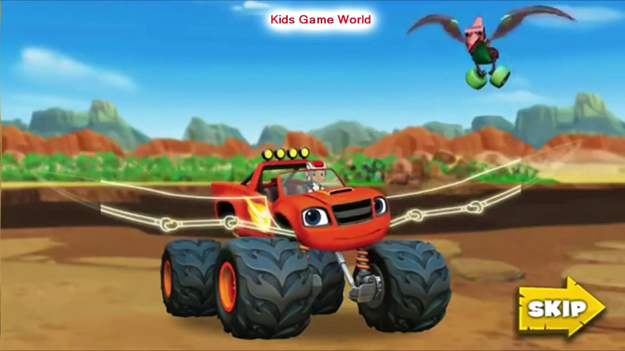 Blaze and The Monster Machines - Speed Into Dino Valley & Learn Colors | Nick Jr Games for Kids