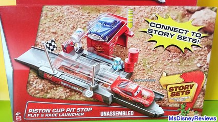 Disney Pixar Cars New new Piston Pit Shop Launcher Story sets