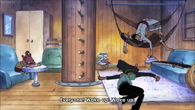 Arriving at a new Island ! - Sanji tries to kiss Zoro while sleeping #448