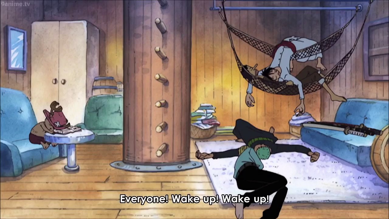 Arriving at a new Island ! - Sanji tries to kiss Zoro while sleeping #448