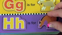 Learn ABC Alphabet ABC Puzzle Book! FUN ABC Alphabet Puzzle Book Video For Preschool Kids, Toddlers