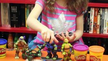 TMNT Toy Review and Unboxing Turtle Trick Skateboards Ninja Turtles Play Doh Fun