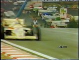 GP Belgio 1985: Ritiro di Johansson, pit stop per mettere le gomme slick, intervista ad Alboreto e incidente di Alliot