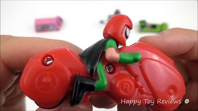 new KFC TEEN TITANS GO! COMPLETE SET OF 4 KIDS MEAL TOYS COLLECTION VIDEO REVIEW