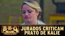 Jurados criticam prato feito por Kalie