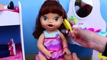 BABY ALIVE Sleepover With Lucy, AMERICAN GIRL DOLLS Molly & My Friend Cayla Hair Makeover