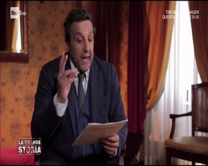 Flavio Insinna a "La grande storia" su Rai 3 - 23/09/2017
