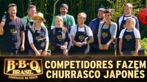 Competidores fazem churrasco japonês