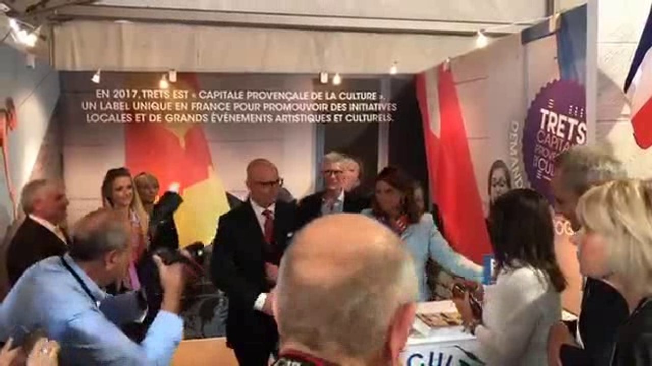 Inauguration du stand de Trets à la FOIRE DE MARSEILLE 22sept2017