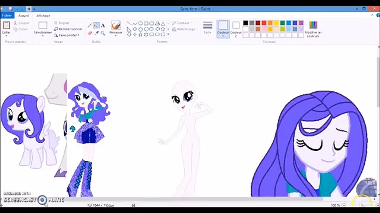 [Speed Paint] - My Little Pony Equestria Girl OC - Sweet Moon