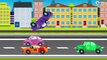 The Police Car & Racing Car Pursuit - The Big Race in the City of Cars Cartoons for Children