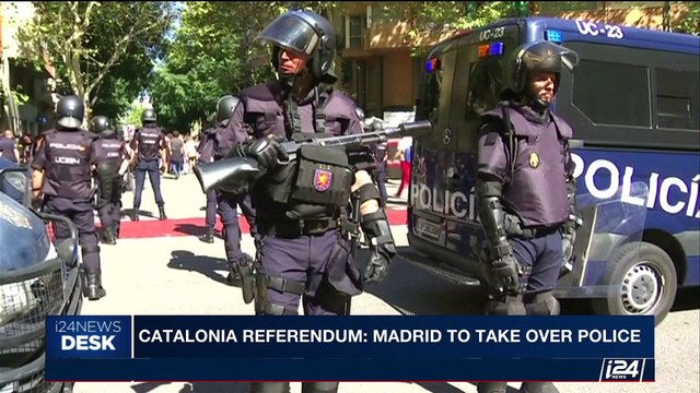 i24NEWS DESK | Catalonia referendum: Madrid to take over police | Saturday, September 23rd 2017