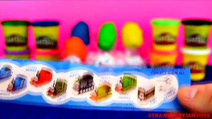 Play Doh Surprise Eggs Kinder Surprise Cars 2 Hello Kitty Thomas and Friends Star Wars