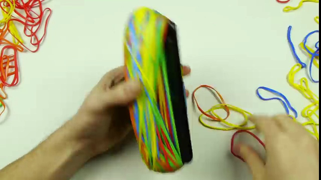 Can 1500 Rubber Bands Snap an iPhone 7 Plus