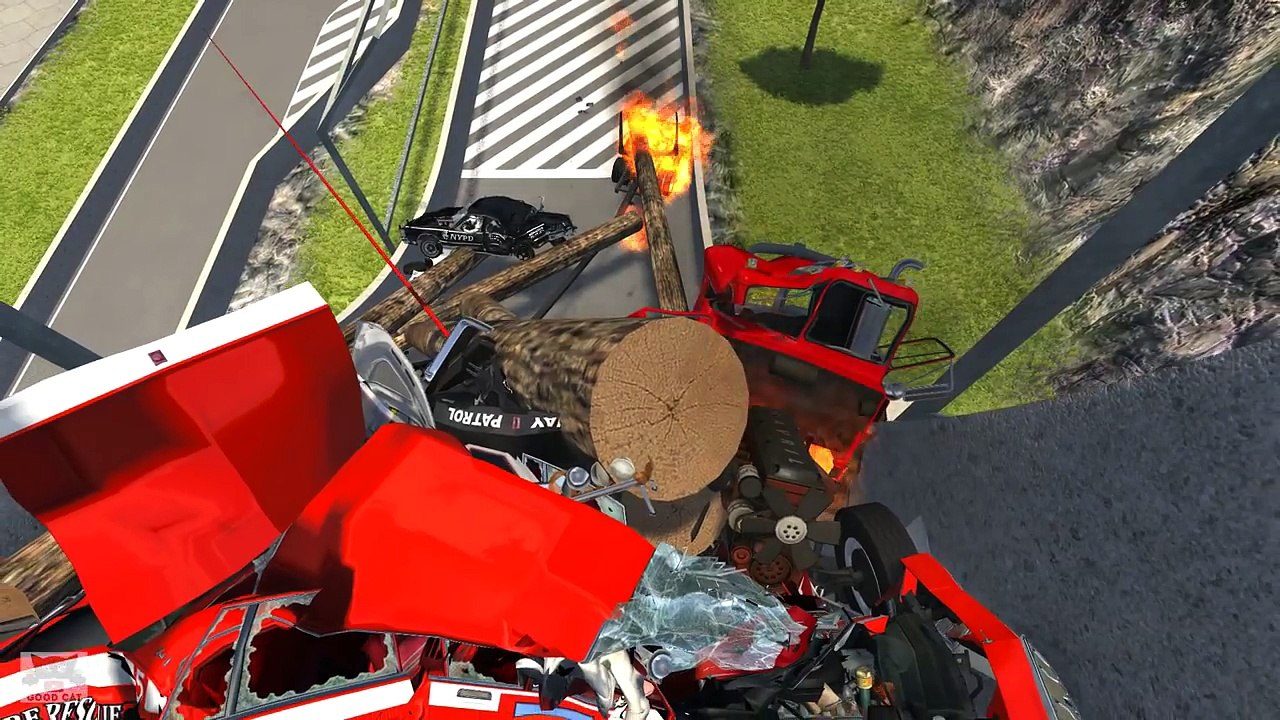 BeamNG Drive Heavy Trucks Extreme Crashes | Madness Destruction Compilation Montage