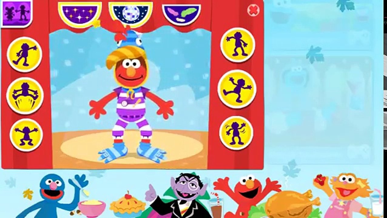 Sesame street charers. Elmo and Abby Cadabby. Toddler game.