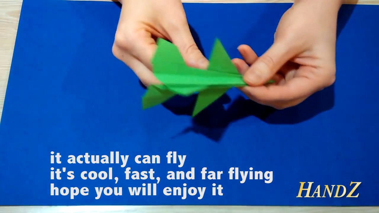 Origami F-16 Falcon Tutorial - Flying model. Paper Airplane that Flies